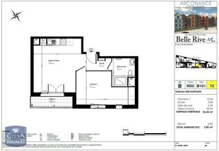  Appartement  vendre 2 pices 43 m