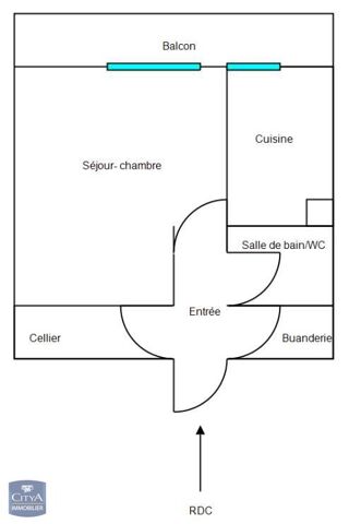  Appartement � vendre 1 pi�ce 31 m�