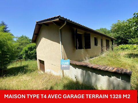   Maison Type T4 avec garage terrain 1328 m2 Maison - 4 pi�ce(s) - 90 m�