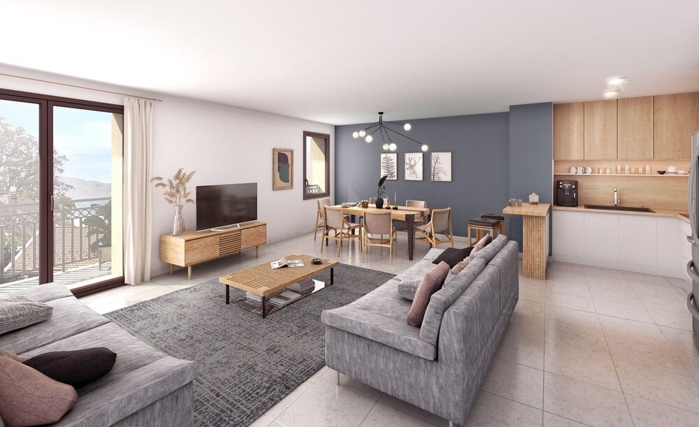 Bel appartement neuf Type 3 de 63 m² à Veyrier du Lac