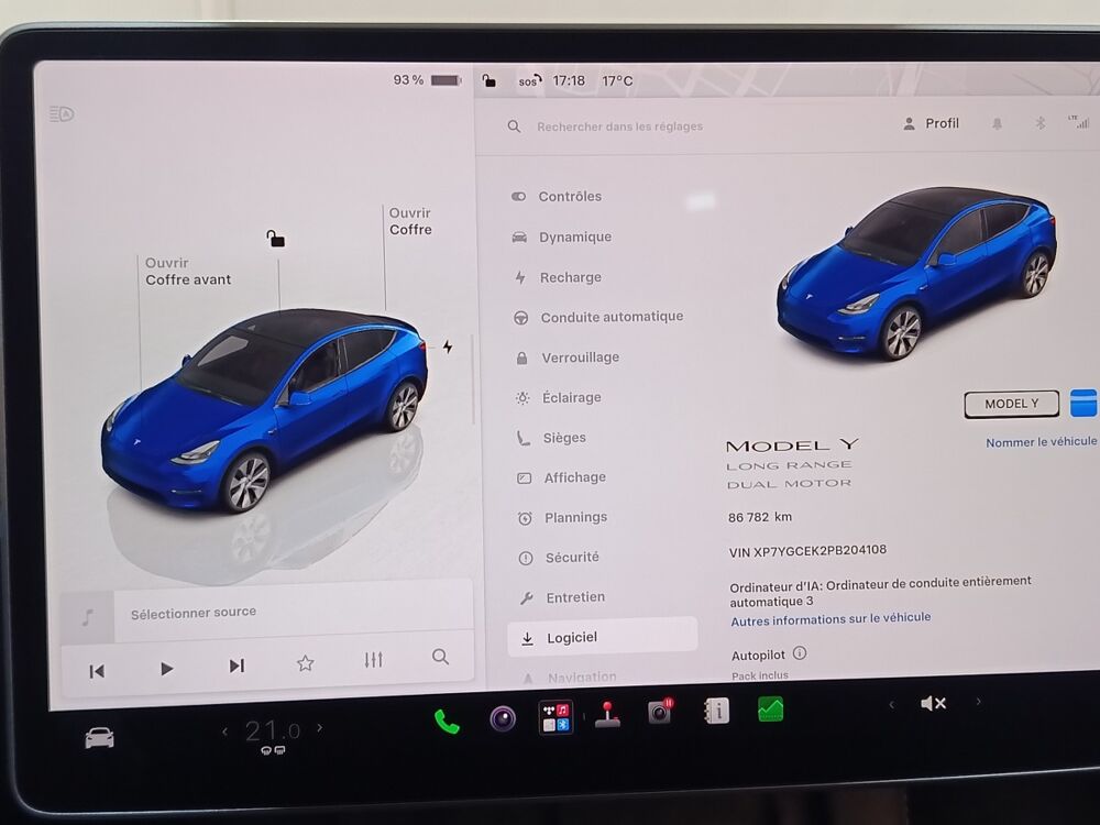 Model Y Grande Autonomie Dual-Motor AWD 2023 occasion 91580 &Eacute;tr&eacute;chy