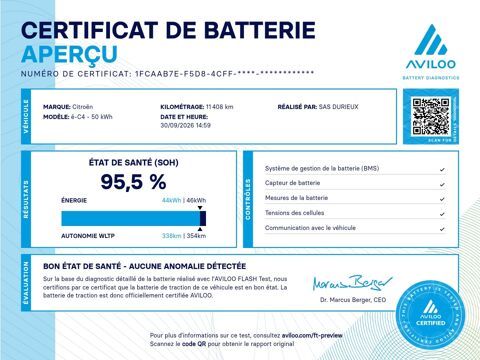 C4 e 136 ch (100 kW) Auto Feel Pack 2022 occasion 38550 Saint-Maurice-l'Exil