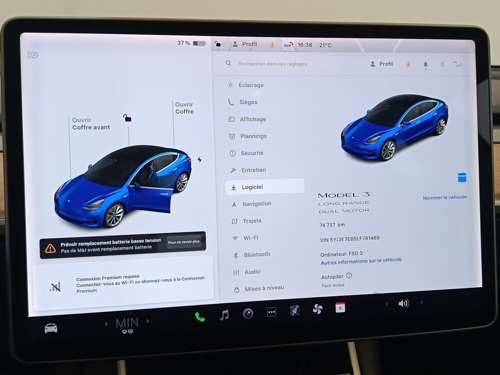 Model 3 Long Range Dual Motor AWD 2020 occasion 91580 &Eacute;tr&eacute;chy