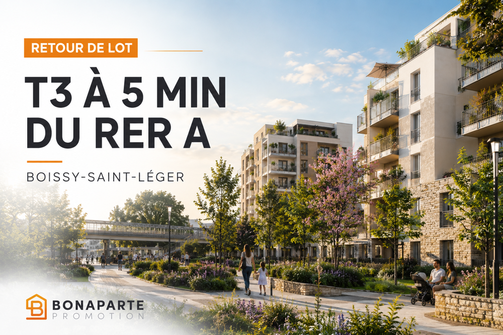 -- RETOUR DE LOT  GRAND T3 À 5 MIN DU RER A