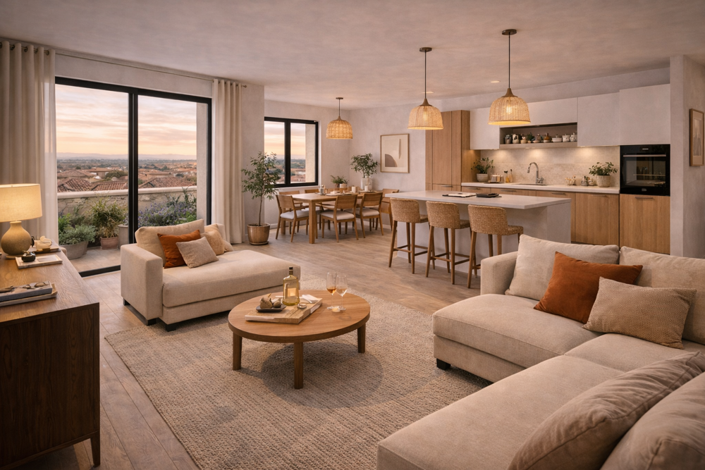 AIX EN PROVENCE - 5P DE 115M² EN DERNIER ETAGE AVEC TERRASSE DE 40M²