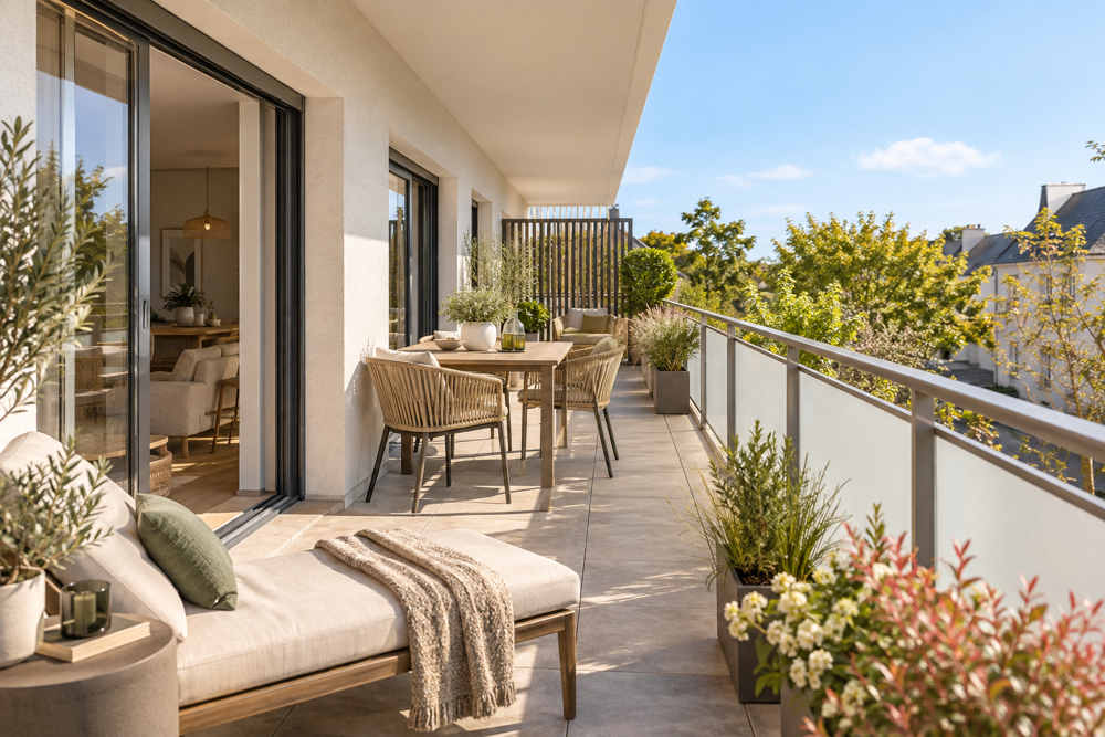 *T4 DE 100 M² AU 1ER ÉTAGE AVEC BALCON DE 21 M²
