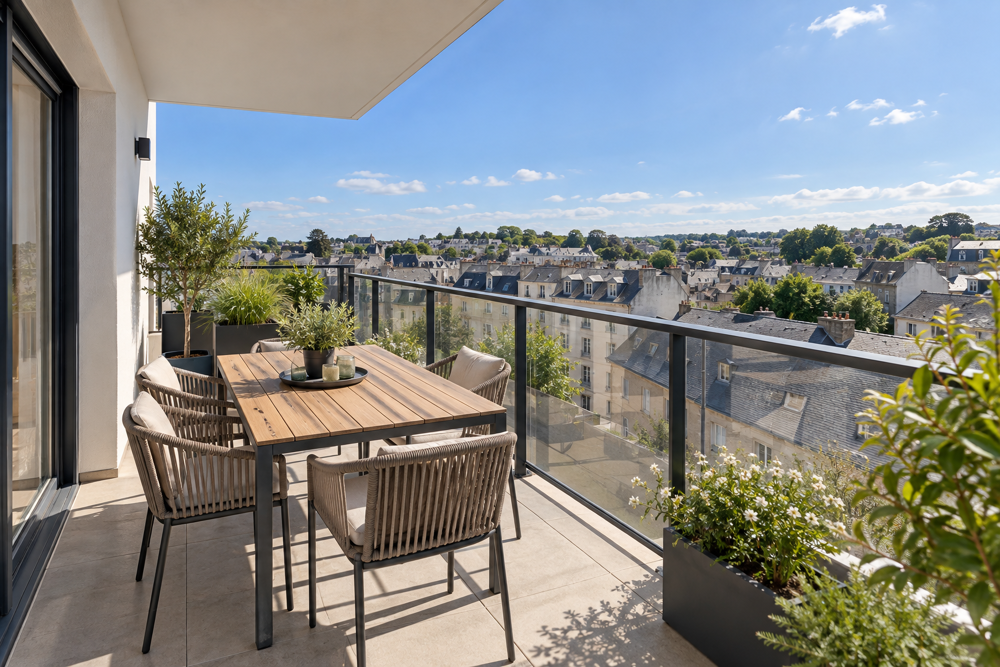 Vente Appartement *T3 DE 64 M² AU 3E ÉTAGE AVEC BALCON SUD DE 15 M² ET PARKING Vannes