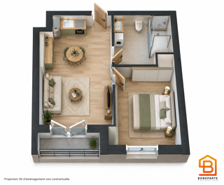  Appartement à vendre 2 pièces 43 m²