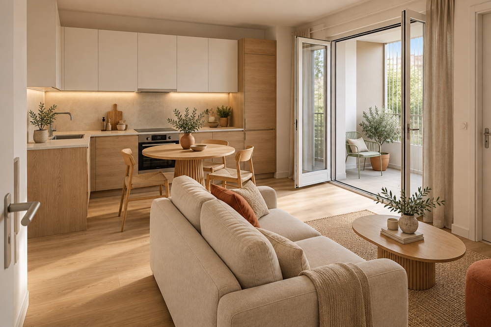 Vente Appartement T2 | AU PIED DU METRO | NATURE | TVA REDUITE | PRET A TAUX ZERO Rennes