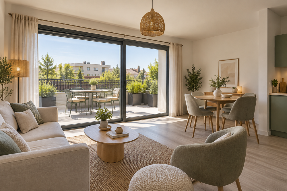 T2 DE 45 M² EN REZ-DE-CHAUSSÉE AVEC TERRASSE EST DE 8 M² ET PARKING