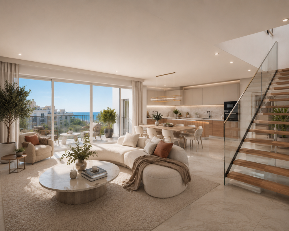 Vente Appartement NICE CENTRE - SPLENDIDE DUPLEX T4 EN DERNIER ETAGE ECHAPEE MER DE 77M² AVEC BALCON Nice