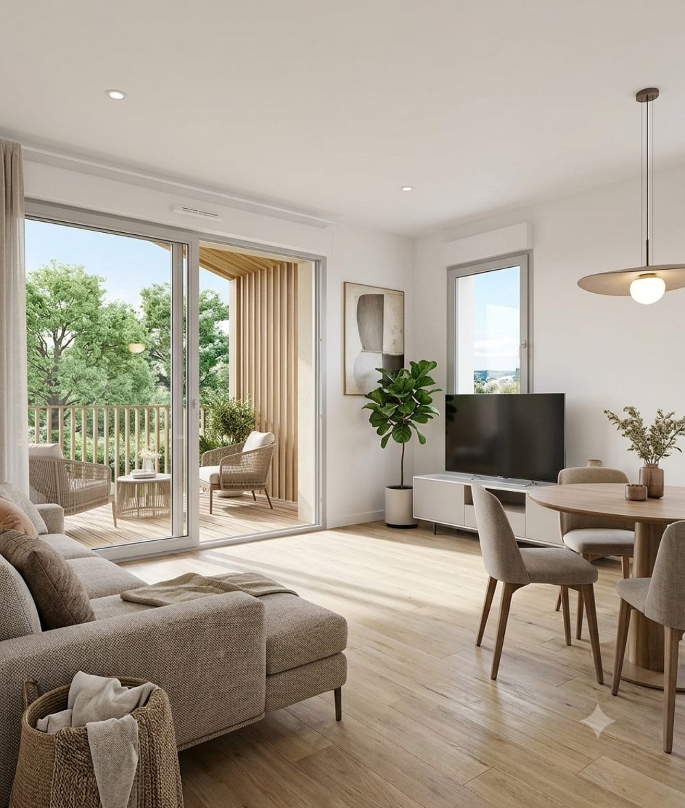 Vente Appartement T2 DE 43 M² AVEC BALCON – À 15 MINUTES DES PLAGES St renan
