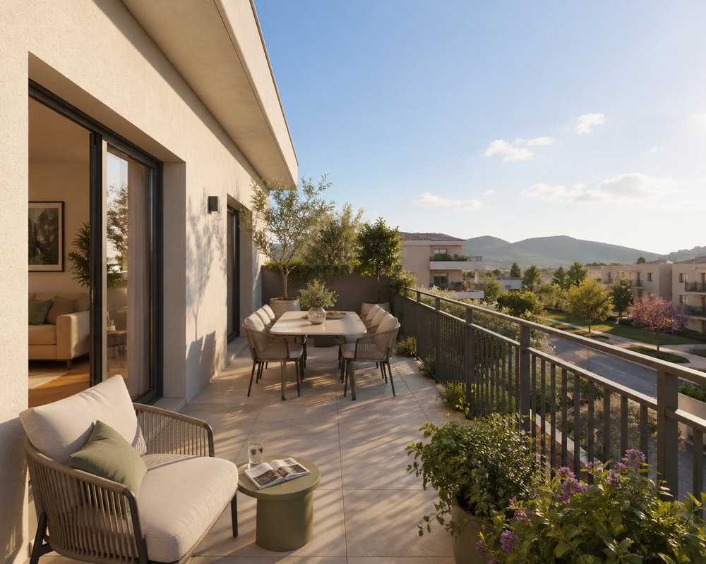 Vente Appartement MAGNIFIQUE T3 TRAVERSANT EN DERNIER ETAGE - VIEUX VILLAGE Vitrolles