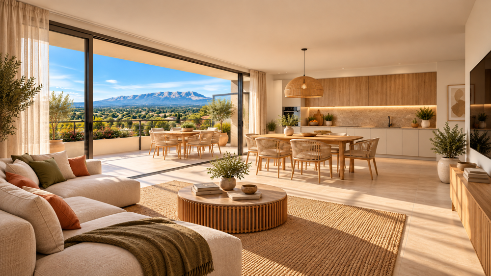 Vente Appartement GRAND T3 TRAVERSANT - VUE SAINTE VICTOIRE - COUTHERON Aix en provence