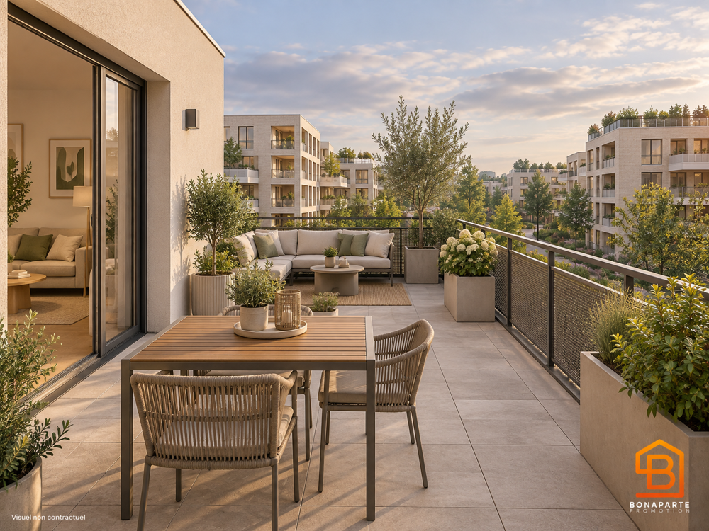 Vente Appartement 3 pieces  avec terrasse de 34 m² en étage à Cergy LIRAISON RAPIDE Cergy