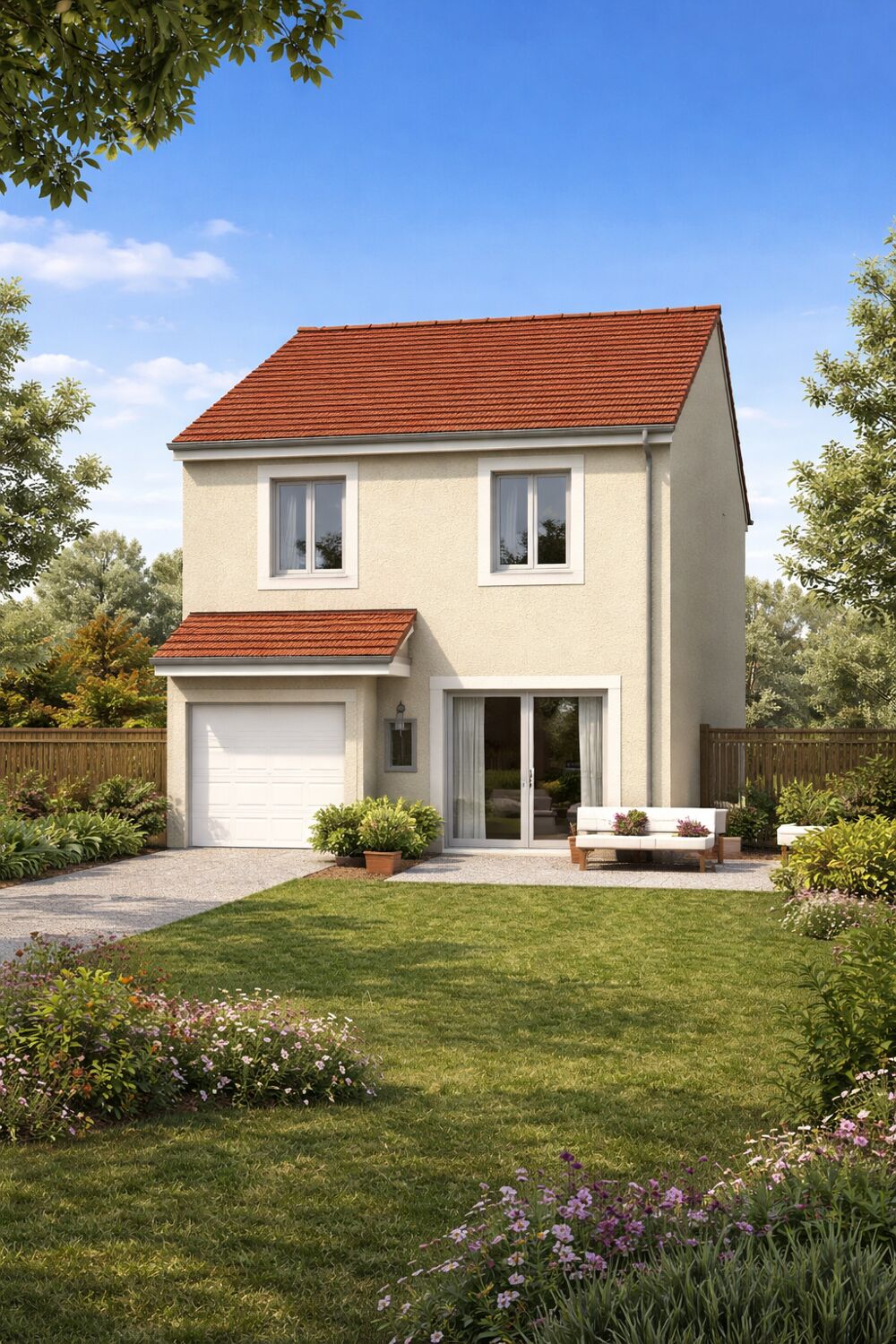 Vente Maison MAISON 4 PIÈCES AVEC JARDIN + GARAGE – HOUDAN – LIVRAISON 1T2028 Houdan
