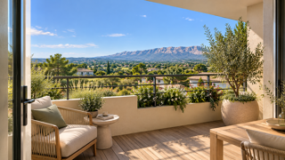 Vente Appartement STUDIO 30m² AVEC TERRASSE - VUE DEGAGEE A COUTERON Aix en provence