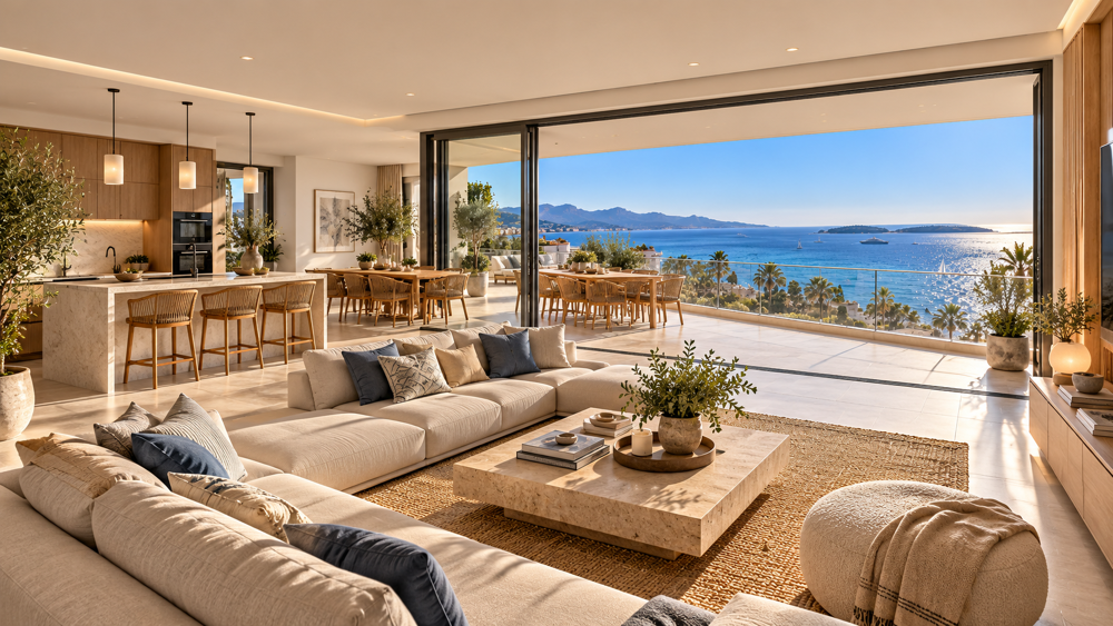 Vente Appartement TOIT-TERRASSE 4 PIECES DE 120m², JUAN LES PINS AVEC TERRASSE DE 100M² VUE MER/ESTEREL. GARANTI 10 A Antibes