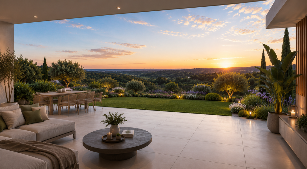 Vente Appartement RESIDENCE INTIMISTE : MAGNIFIQUE 3 PIECES DE 75M² EN REZ-DE-JARDIN AVEC PISCINE AU CALME ABSOLU St laurent du var
