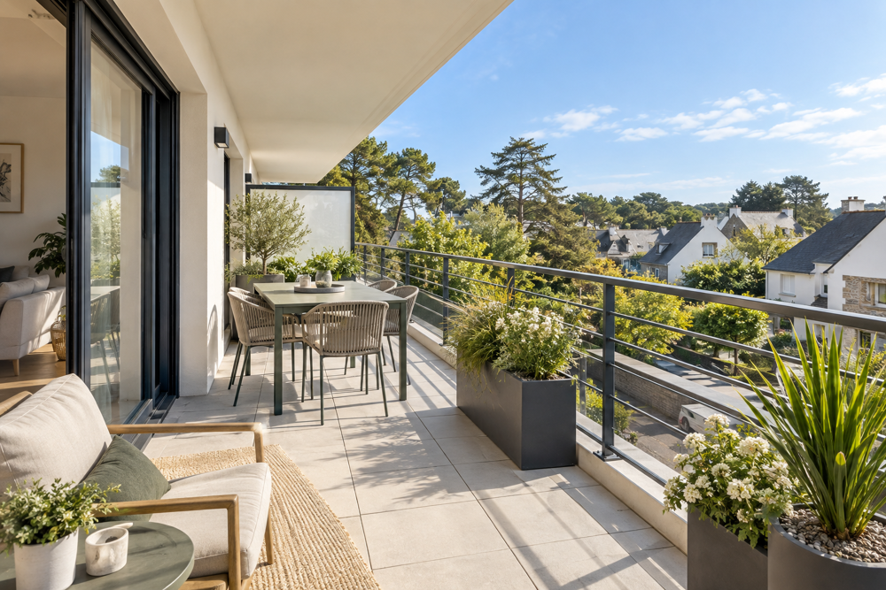 Vente Appartement *T4 DE 90 M² AU 1ER ÉTAGE AVEC BALCON SUD DE 14 M² ET GARAGE DOUBLE Quiberon