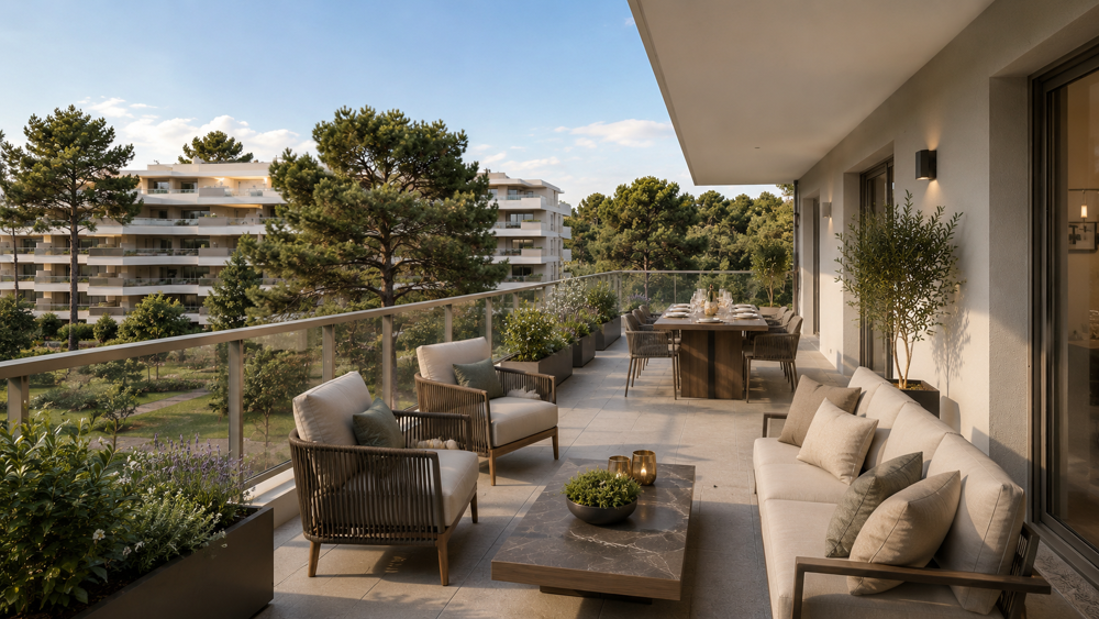 Vente Appartement .A QUELQUES MINUTES DES PLAGES - SPACIEUX T2 DE 55M2 EXPOSE SUD AVEC SA BELLE TERRASSE DE 20M2 Roquebrune cap martin