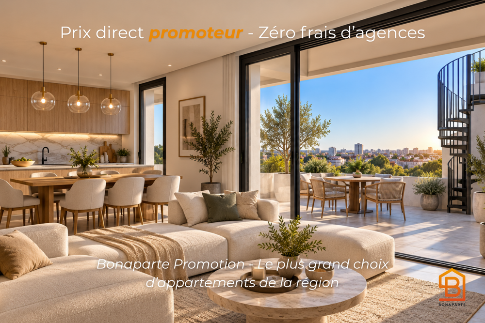 Vente Appartement MONTPELLIER – APPARTEMENT T4 D'EXCEPTION EN DERNIER ÉTAGE AVEC ROOFTOP PRIVATIF Montpellier