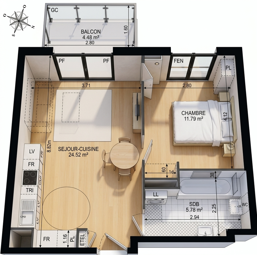 Vente Appartement MAGNIFIQUE T2 DERNIERE OPPORTUNITÉ! Evry courcouronnes