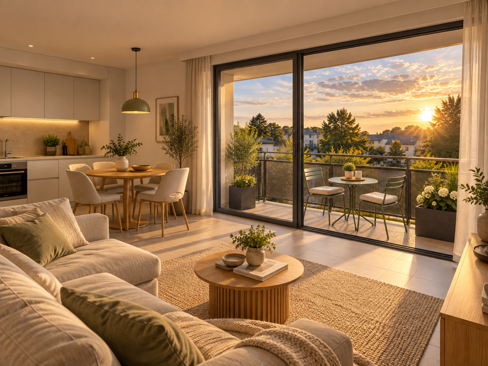 Vente Appartement T2 DE 43 M² AU 1ER ÉTAGE AVEC BALCON OUEST DE 8 M² ET PARKING Guidel