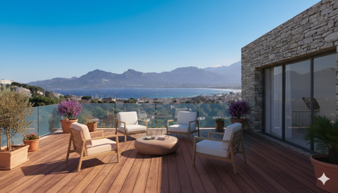  .CALVI - 3 PIECES AVEC VUE MER GRANDE TERRASSE - RESIDENCE AVEC PISCINE Appartement - 3 pi�ce(s)
