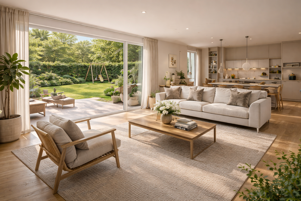 VOTRE MAISON EN APPARTEMENT  4 PIÈCES de 82m² AVEC JARDIN 70 m² + PKG  À 10 MIN DE LA GARE