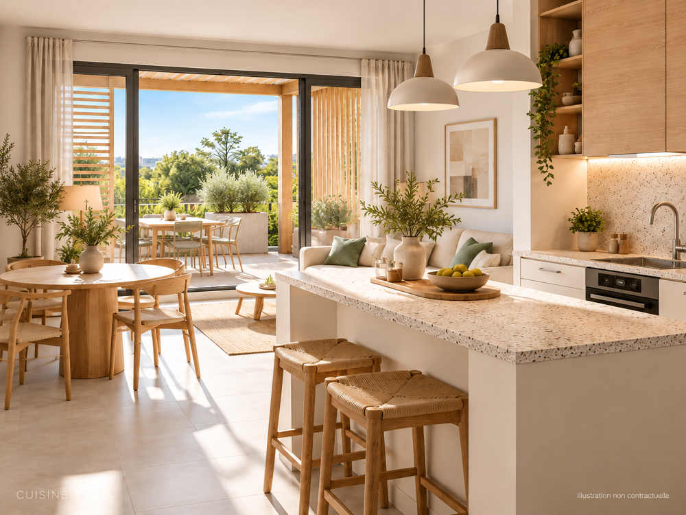Vente Appartement T2 AVEC GRANDE TERRASSE AU CŒUR D'UN QUARTIER CONNECTÉ Montpellier