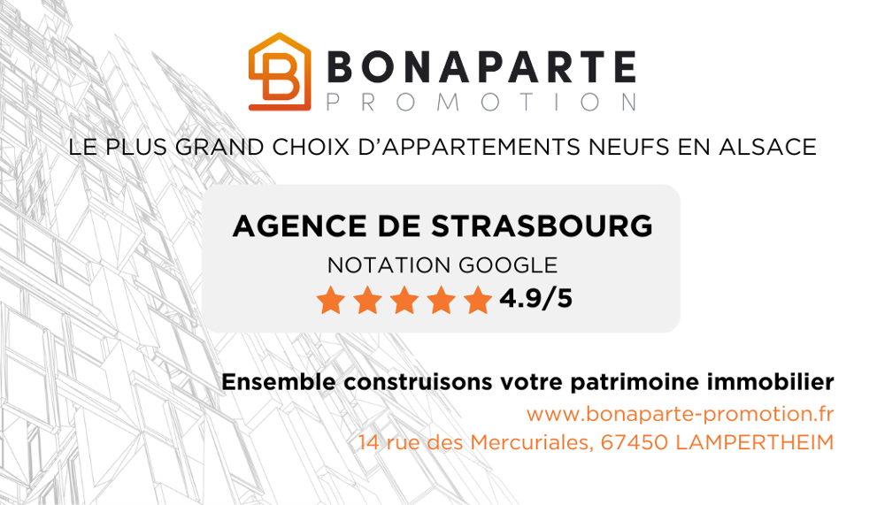 Vente Appartement SUPERBE T4 DE 85 M² Traversant, Orienté Ouest / Est AVEC une Loggia 12 m2 Strasbourg