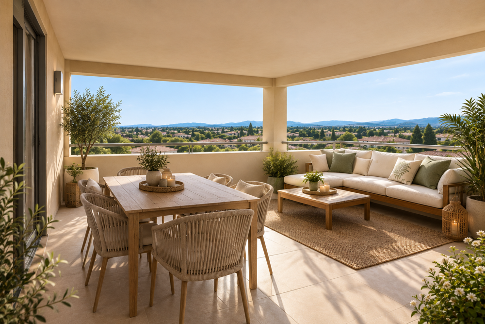 Vente Appartement T4 LUMINEUX DE 80m² avec TERRASSE - CENTRE ROGNES Rognes