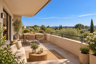 Vente Appartement T3 expo sud au nord d'aix – DERNIER ÉTAGE AVEC BELLE TERRASSE Aix en provence