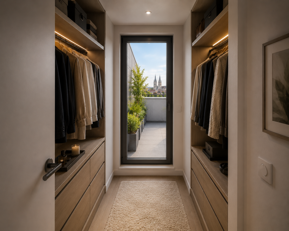 Vente Appartement Chartres Historique – T4 de 116 m² - dernier étage avec 50 m² de terrasses et 2 parkings Chartres