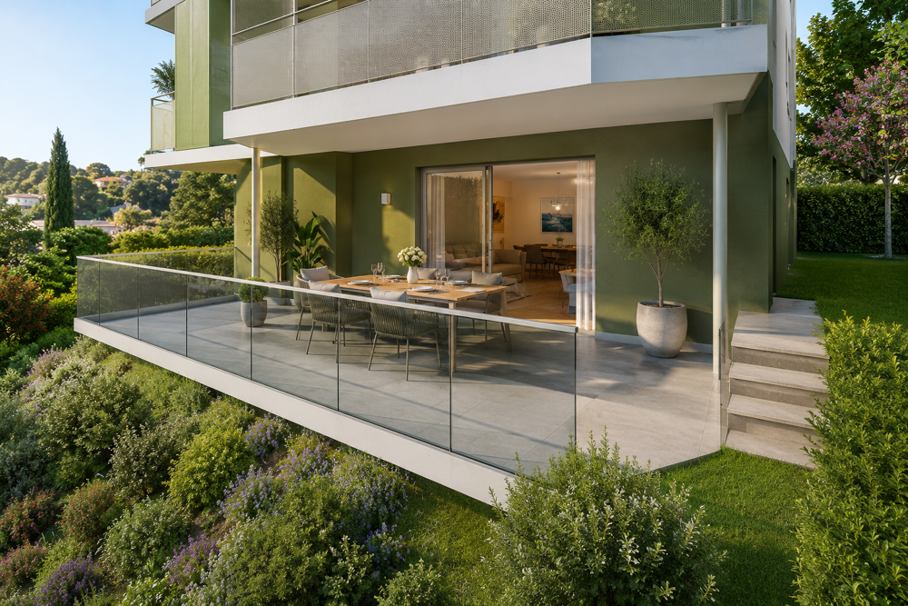 OFFRE EN COURS ! NICE OUEST SPLENDIDE T3 ETAGE ELEVE DE 56M² AVEC 12M² DE TERRASSE APERCU MER