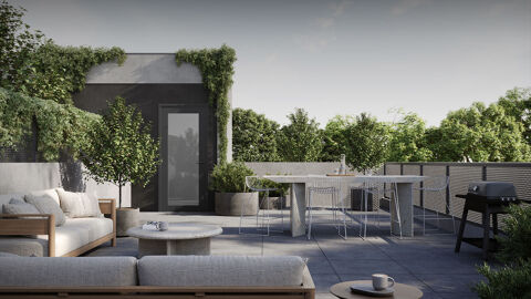   MAGNIFIQUE T4 EN DERNIER ETAGE AVEC VUE IMPRENABLE SUR PARC ET GRANDE TERRASSE Appartement - 4 pi�ce(s)