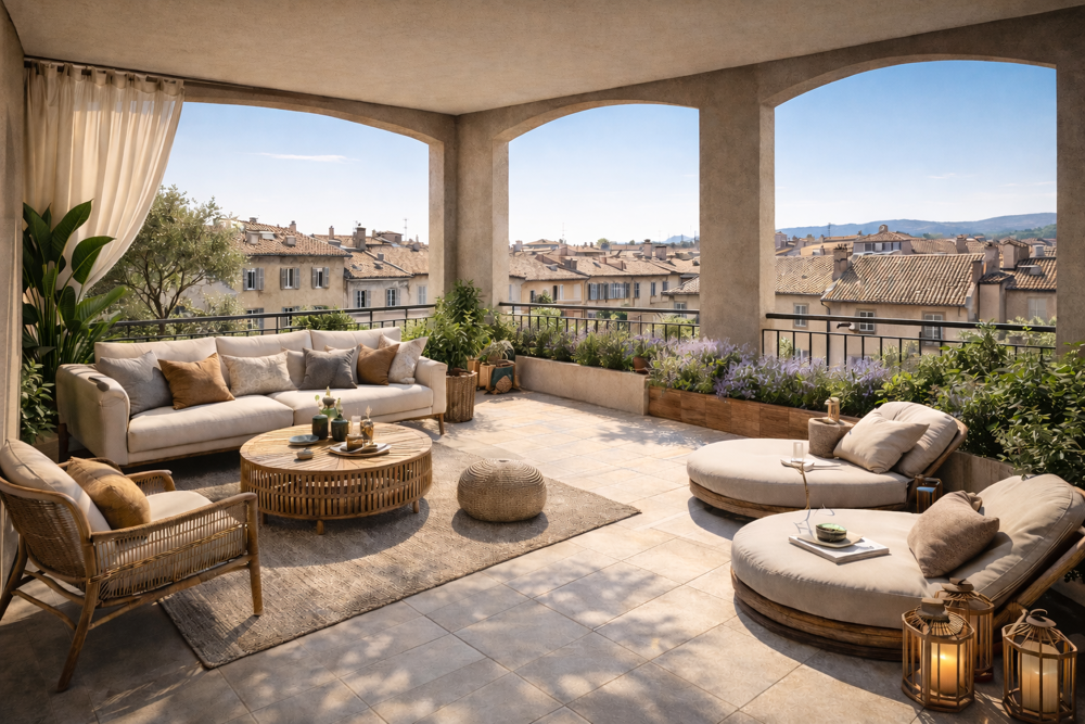 Vente Appartement RESIDENCE DE STANDING - A 5MIN DU COURS MIRABEAU - 3P DE 80M² AVEC GRAND EXTERIEUR Aix en provence
