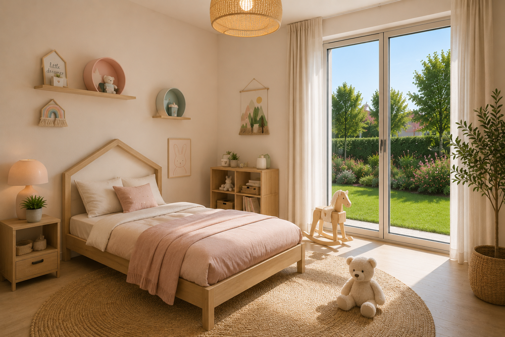Jardin dexception aux portes de Strasbourg  Superbe T4 neuf familial en rez-de-jardin
