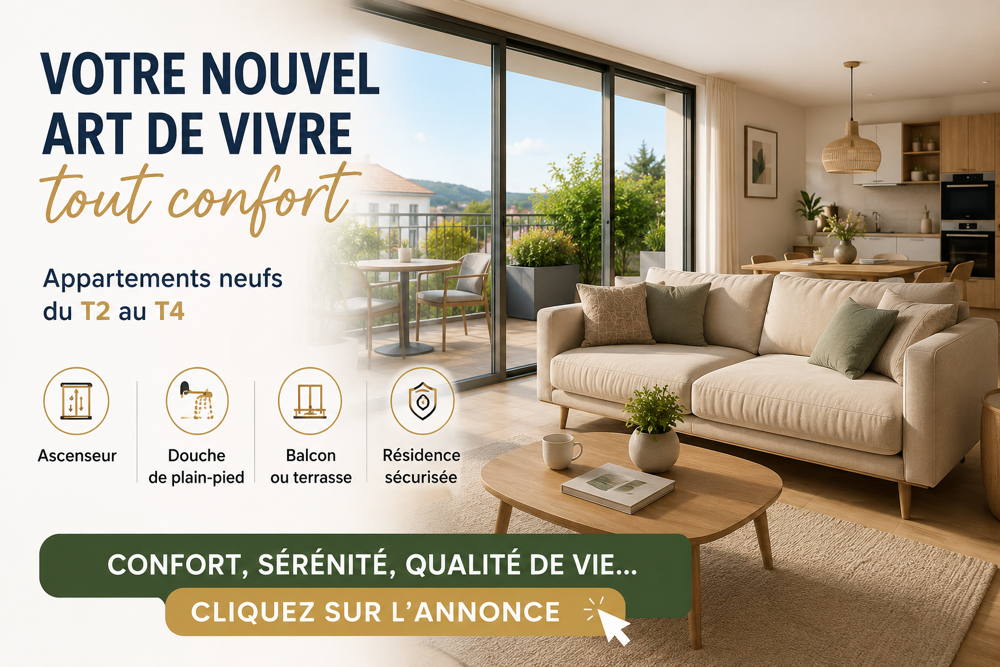 STANDING HAUT DE GAMME DANS RESIDENCE AVEC PISICNE - SUPERBE APT T2 AVEC LARGE BALCON