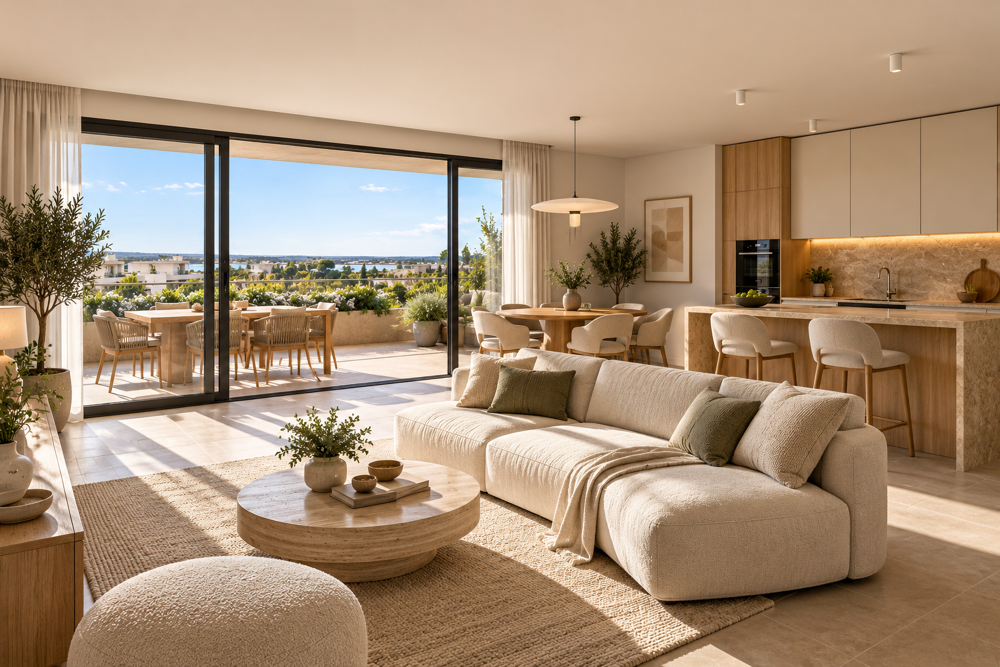 Vente Appartement LATTES – LES HAUTS DE LATTES – SUPERBE T3 NEUF AVEC GRANDE TERRASSE Lattes