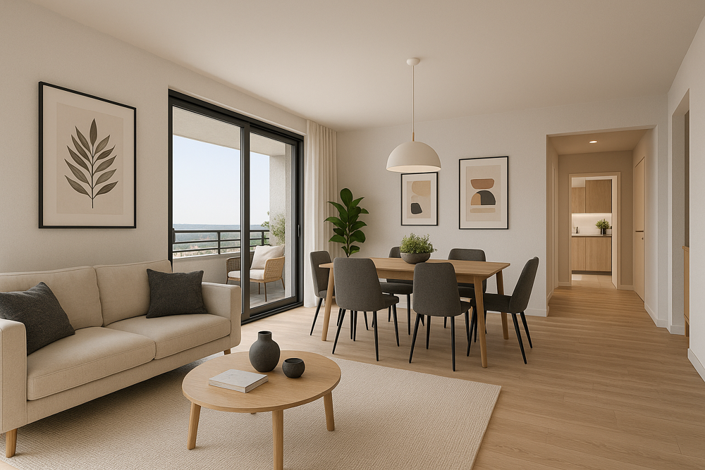 Exceptionnel T3 Luxe + Grande terrasse dans Quartier Résidentiel