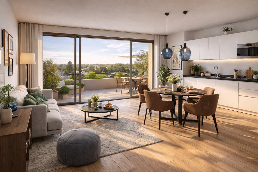 Vente Appartement RETOUR DE LOT – 3 PIÈCES 67,5 m² + TERRASSE 18 m² + 2 PARKINGS – APPARTEMENT DÉJÀ LIVRÉ – DISPONIBLE Plaisir