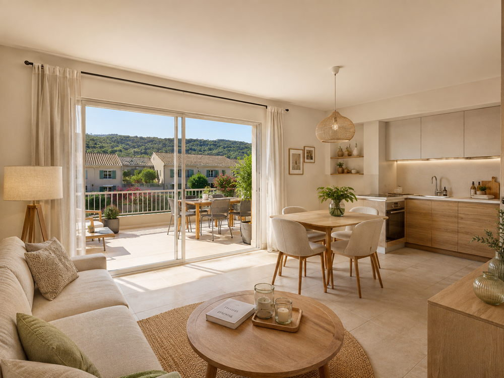 Vente Appartement CHARME PROVENÇAL & BELLE TERRASSE AU CŒUR DE LA GARDE-FREINET – MAGNIFIQUE APPARTEMENT T2 La garde freinet