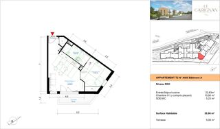  Appartement à vendre 2 pièces 