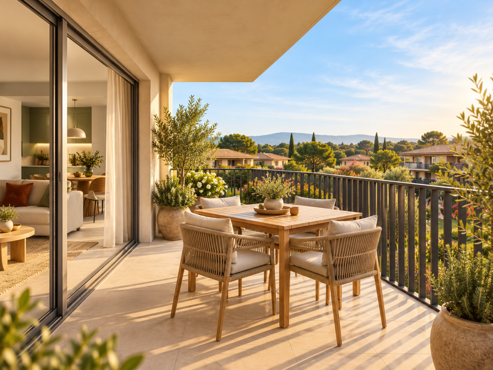Vente Appartement T2 dernier étage avec TERRASSE et PARKING - Eguilles Eguilles