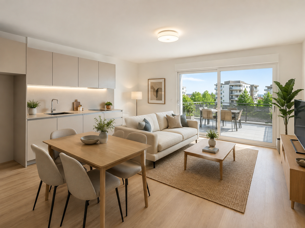 Vente Appartement T3 fonctionnel - Balcon - TVA 5.5% Metz
