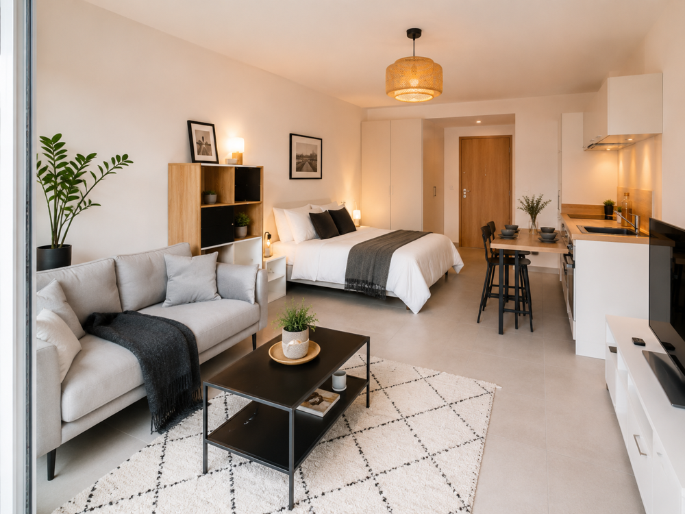 Coup de coeur : studio neuf de 32 m² avec balcon dans résidence contemporaine