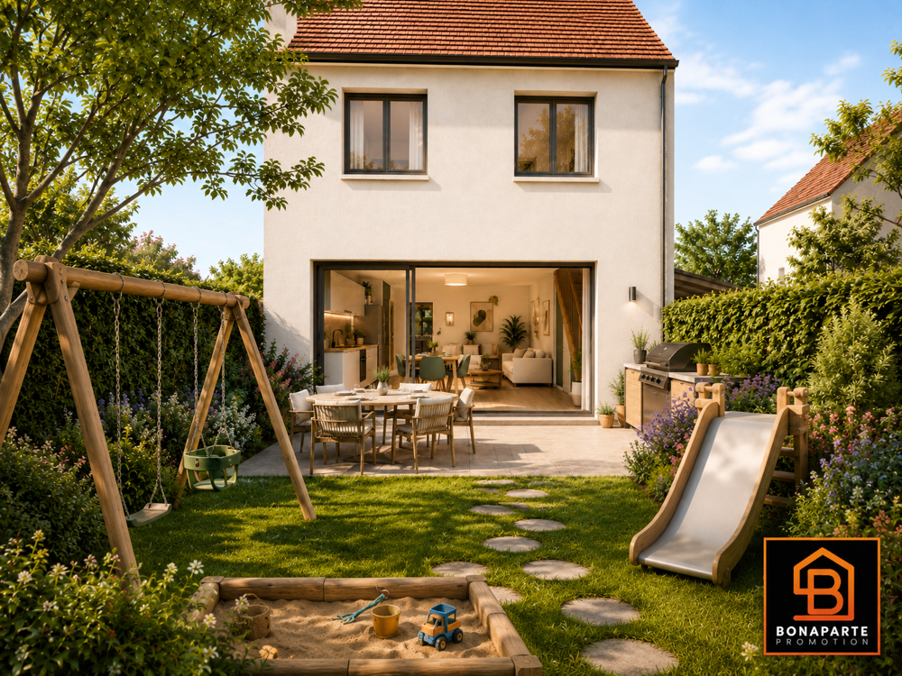 Vente Maison ---achat maison neuve cergy coteaux 5 pièces avec terrasse et jardin Cergy