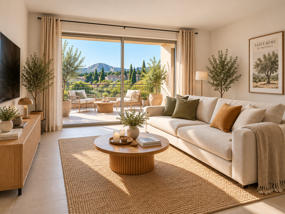 Magnifique T2 de 50 m² avec terrasse vue sur les ALPILLES